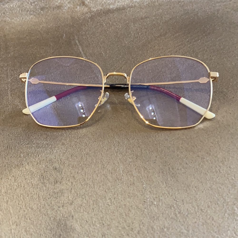 gucci-style glasses gold frame